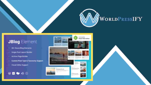 JBlog Elements - Magazine & Blog Add Ons for Elementor & WPBakery Page Builder - WorldPressIFY