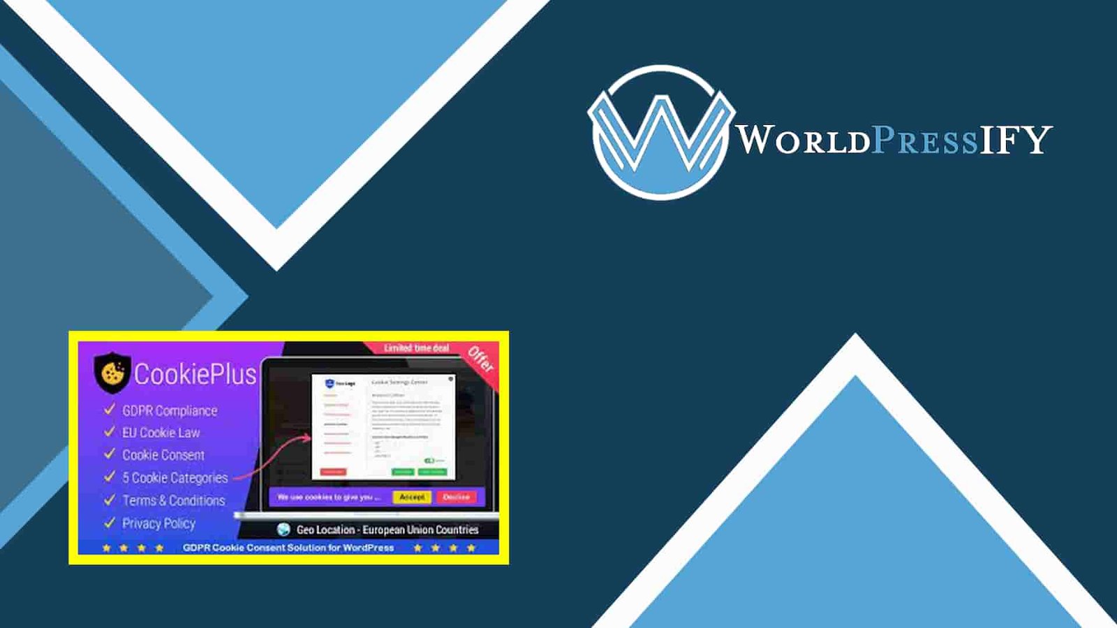 Cookie Plus - GDPR Cookie Consent Solution for WordPress - WorldPress IFY Cookie Plus - GDPR Cookie Consent Solution for WordPress - WorldPress IFY