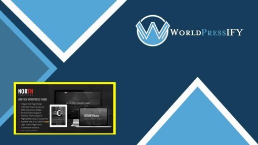 North – One Page Parallax WordPress Theme - WorldPress IFY