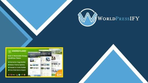 Energyland - Solar and Renewable Energy WordPress Theme - WorldPress IFY