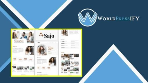 Sajo - Personal Portfolio Elementor Template Kit - WorldPress IFY