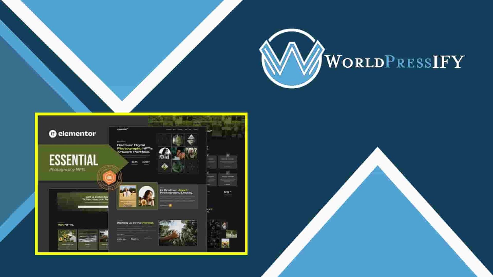Essential - Photography NFT Portfolio Elementor Template Kit - WorldPress IFY Essential - Photography NFT Portfolio Elementor Template Kit - WorldPress IFY